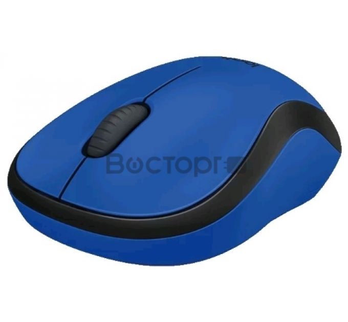 Мышь Logitech M220 Silent синий оптическая (1000dpi) беспроводная USB (2but)