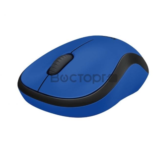 Мышь Logitech M220 Silent синий оптическая (1000dpi) беспроводная USB (2but)