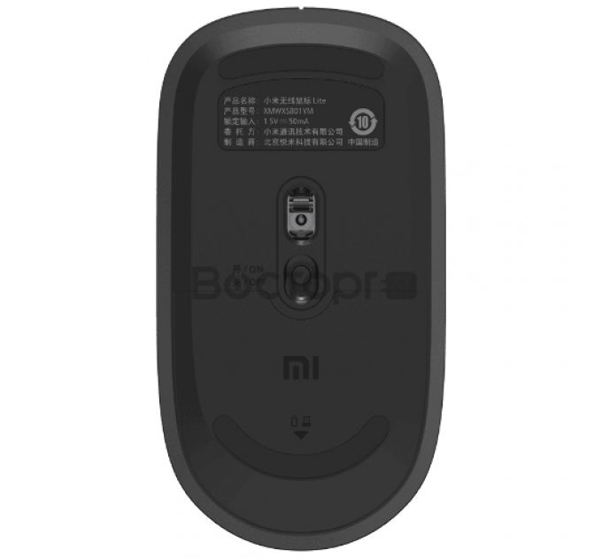 Мышь Xiaomi Wireless Mouse Lite черный оптическая (1000dpi) беспроводная USB для ноутбука (2but)