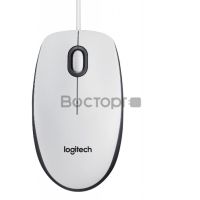 Мышь Logitech Mouse M100 USB White Ret