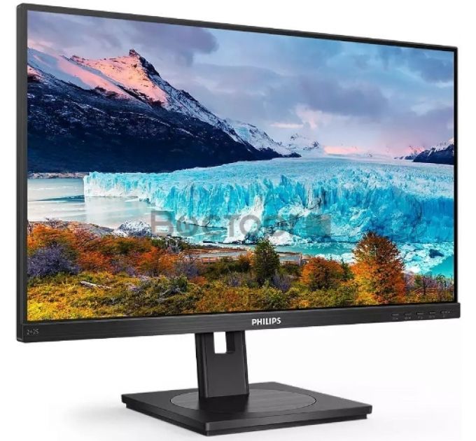 Монитор 23.8" PHILIPS 242S1AE/00 Black с поворотом экрана (IPS, 1920x1080, 75Hz, 4 ms, 178°/178°, 250 cd/m, 50M:1, +DVI,