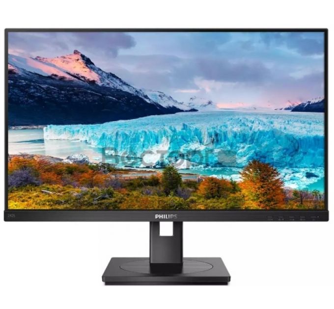 Монитор 23.8" PHILIPS 242S1AE/00 Black с поворотом экрана (IPS, 1920x1080, 75Hz, 4 ms, 178°/178°, 250 cd/m, 50M:1, +DVI,