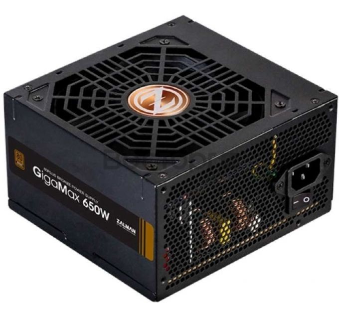 Блок питания ATX Zalman ZM650-GVII 650W, EPS, APFC, fan 120mm, 80+ Bronze, Retail