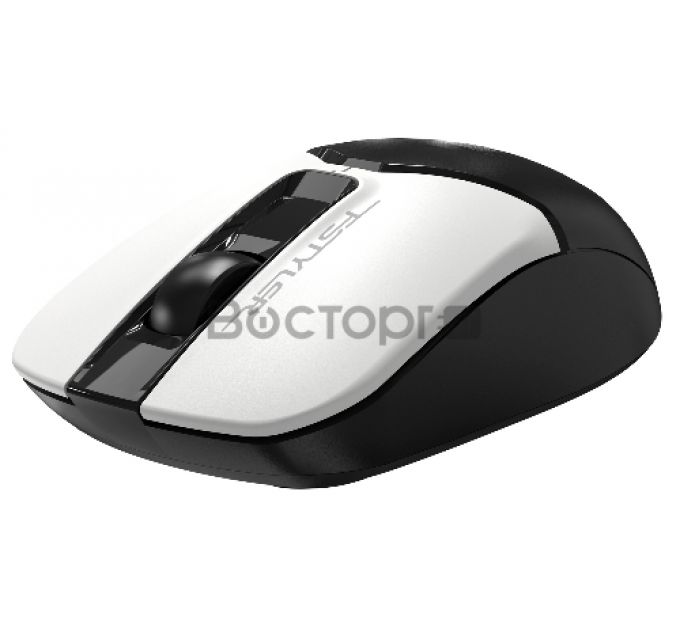 Мышь A4Tech Fstyler FB12 белый/черный оптическая (1200dpi) беспроводная BT/Radio USB (3but)