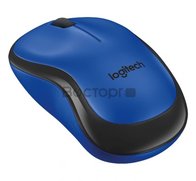 Мышь Logitech M220 Silent синий оптическая (1000dpi) беспроводная USB (2but)