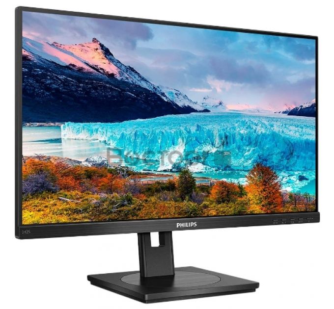 Монитор 23.8" PHILIPS 242S1AE/00 Black с поворотом экрана (IPS, 1920x1080, 75Hz, 4 ms, 178°/178°, 250 cd/m, 50M:1, +DVI,