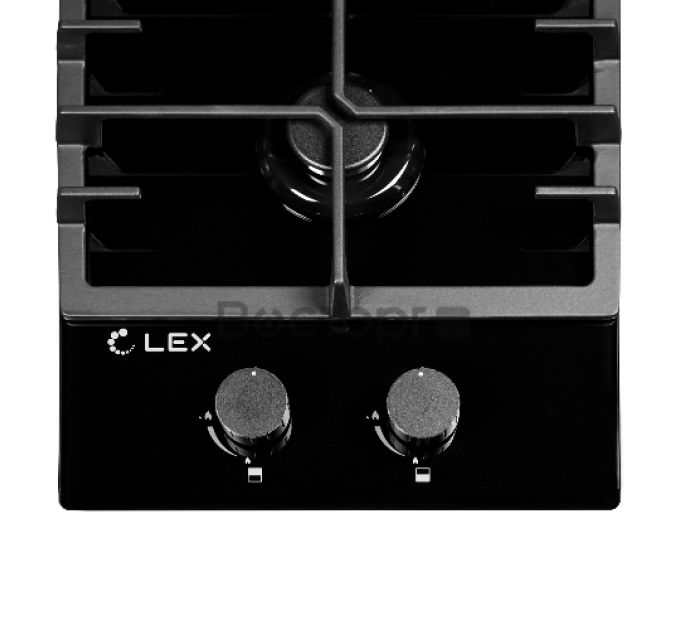 Панель варочная LEX GVG 321 BL 2 конфорки газ-контроль электроподжиг