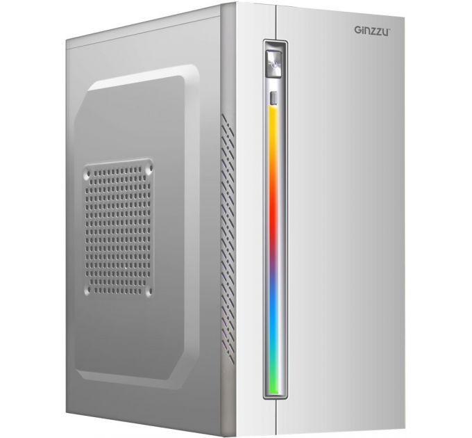 Корпус компьютерный Ginzzu D380 RGB White White