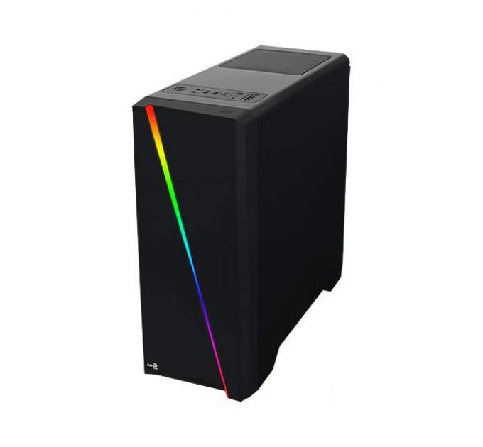 Корпус Aerocool Cylon, ATX, без БП, RGB-подсветка, окно, картридер, 1x USB 3.0 + 2x USB 2.0, 1х120 мм вентилятор в комплекте (Cylon)