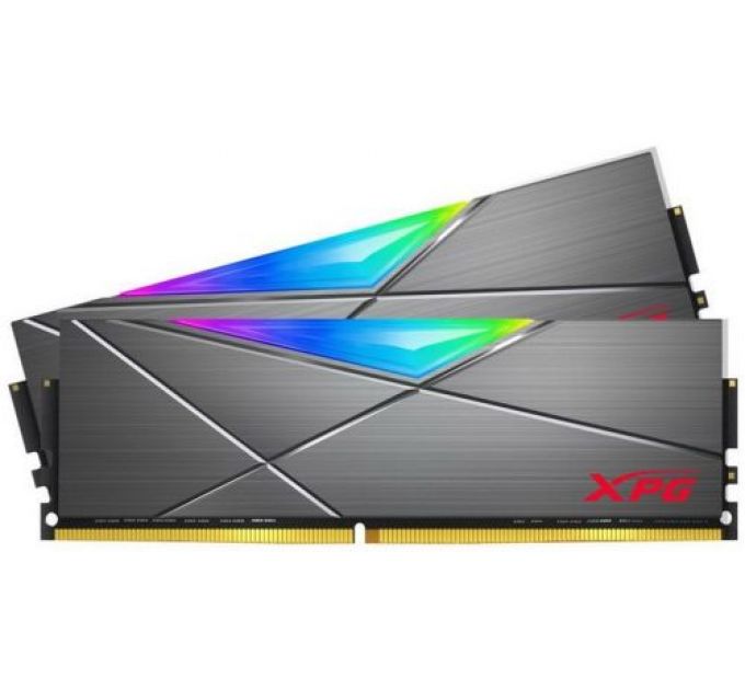 Модуль памяти DDR4 16GB (2*8GB) ADATA AX4U41338G19J-DT50 XPG SPECTRIX D50 RGB grey PC4-33000 4133MHz CL19 радиатор 1.4V