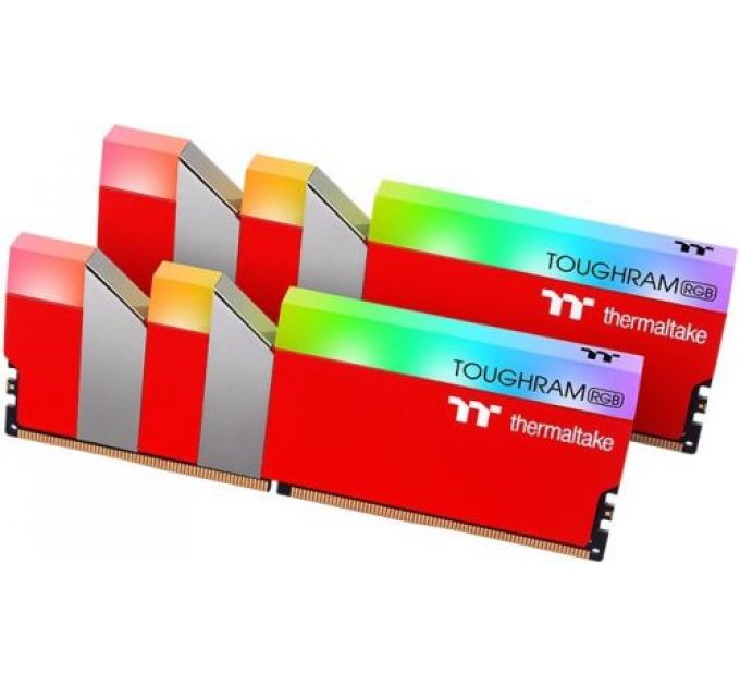 Модуль памяти DDR4 16GB (2*8GB) Thermaltake RG25D408GX2-3600C18A TOUGHRAM RGB red PC4-28800 3600MHz CL18 радиатор 1.35V RTL