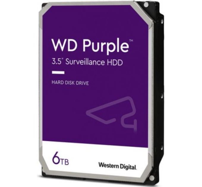 Жесткий диск 6TB SATA 6Gb/s Western Digital WD62PURX WD Purple Surveillance 3,5" 5640RPM 128MB DV&NVR
