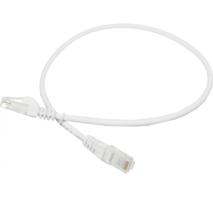 Патч-корд Lanmaster UTP LAN-PC45/U5E-0.5-WH вилка RJ-45-вилка RJ-45 кат.5е 0.5м белый LSZH (уп.:1шт)