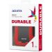 Жесткий диск A-Data USB 3.0 1Tb AHD330-1TU31-CRD HD330 DashDrive Durable 2.5; красный
