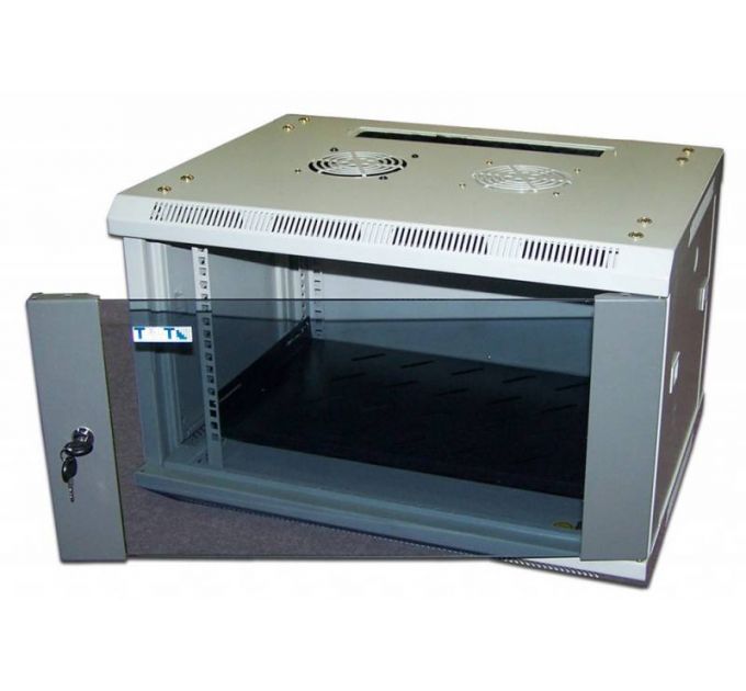 Шкаф коммутационный Lanmaster Pro TWT-CBW2-15U-6X4 15U 600x450мм пер.дв.стекл 60кг серый