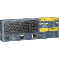 Defender Беспроводная клавиатура Element HB-195 RU,черный,мультимедиа Defender Element HB-195 (45195)