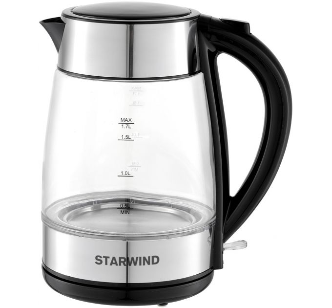 Чайник электрический StarWind SKG3026 Black/Silver