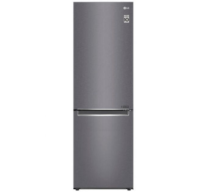 Холодильник с морозильником LG GC-B459SLCL серый
