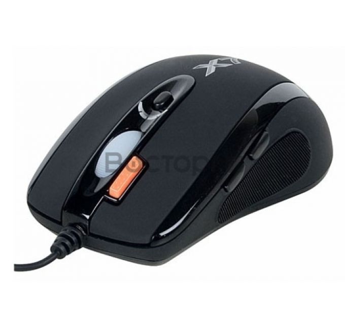 Мышь A4Tech X(7)-710MK Мини (черный) USB, 2000dpi, встр. память 16Кб, 1000ГЦ, 6 кнопок.