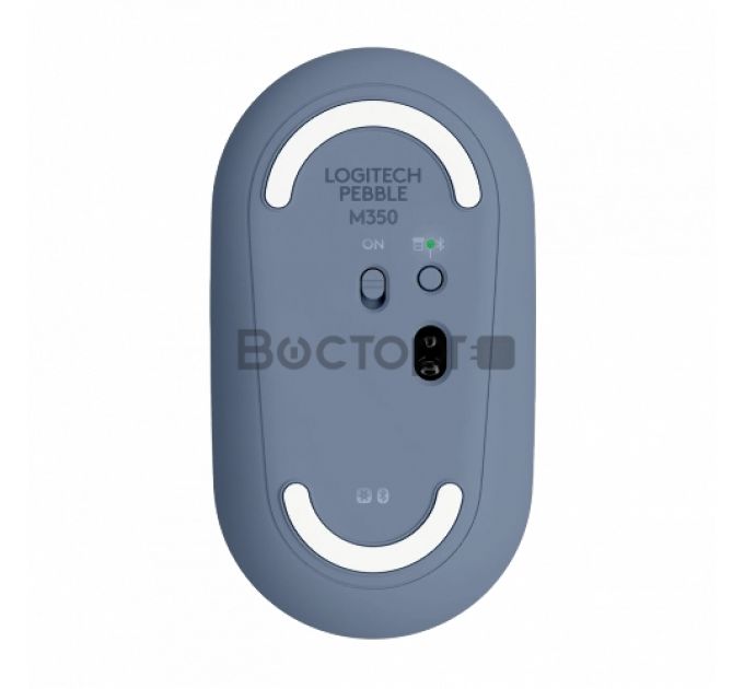 Мышь LOGITECH M350 Pebble Bluetooth Mouse - BLUEBERRY