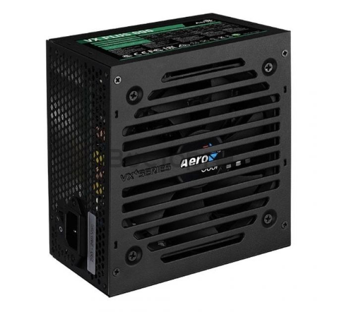 Блок питания Aerocool ATX 600W VX-600 PLUS (24+4+4pin) 120mm fan 4xSATA RTL