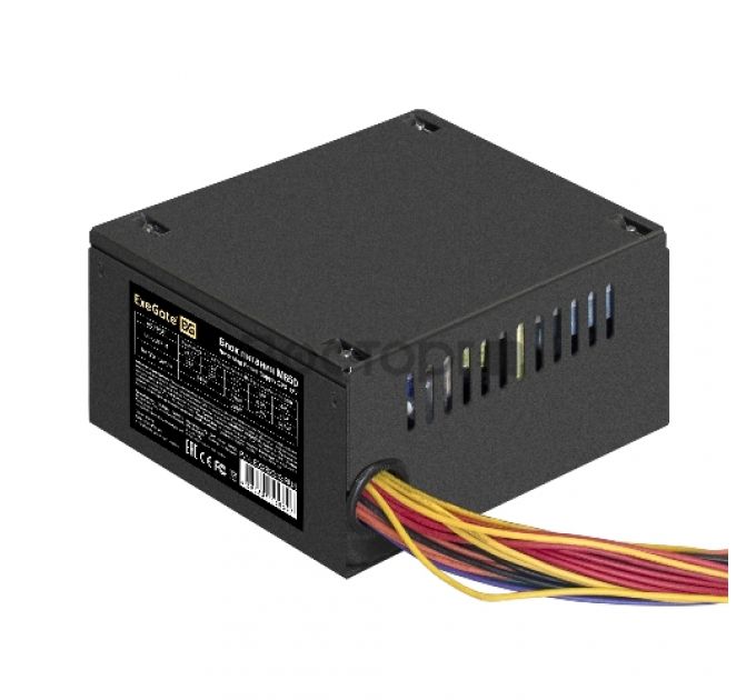 Блок питания 650W ExeGate M650 (SFX, APFC, КПД 87% (80 PLUS Silver), 8cm fan, 24pin, 4+4pin, 3xSATA,