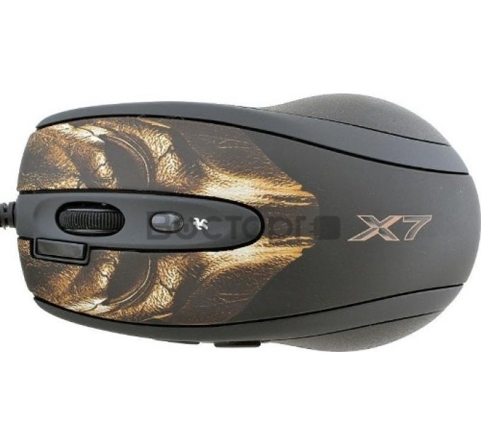 Мышь A4Tech XL-750BH (черный+корич.) USB, 6кн, 1кл-кн, 3600DPI