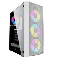 Корпус ATX Powercase Rhombus X4 White CMRMW-L4 белый, без БП, с окном, USB 3.0, 2*USB 2.0, audio