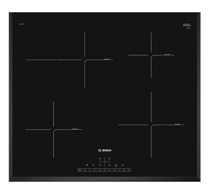 Встраиваемая варочная панель индукционная Bosch PIF651FB1E Black