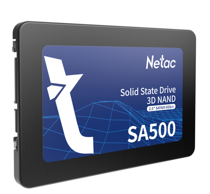 Ssd накопитель Netac SSD SA500 2.5 SATAIII 3D NAND 512GB, R/W up to 520/450MB/s, 3y wty (NT01SA500-512-S3X)