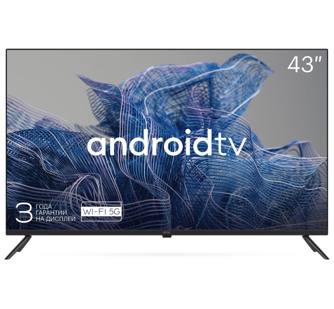 Телевизор LED Kivi 43; 43U740NB черный 4K Ultra HD 60Hz DVB-T DVB-T2 DVB-C WiFi Smart TV