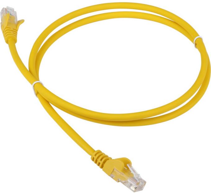 Патч-корд Lanmaster UTP LAN-PC45/U5E-2.0-YL вилка RJ-45-вилка RJ-45 кат.5е 2м желтый LSZH (уп.:1шт)