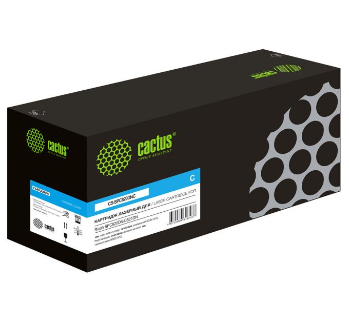 Картридж лазерный Cactus CS-SPC820DNC 820119 голубой (15000стр.) для Ricoh SPC820DN/С821DN