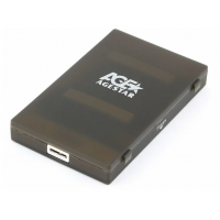 Внешний корпус для hdd AgeStar 3UBCP1-6G SATA пластик черный 2.5; (3UBCP1-6G black)