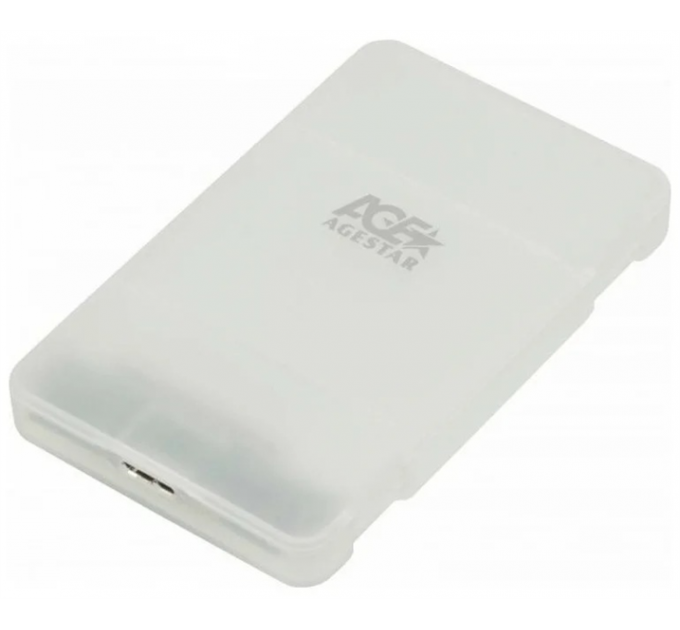 Внешний корпус для hdd AgeStar 3UBCP1-6G SATA пластик белый 2.5; (3UBCP1-6G white)