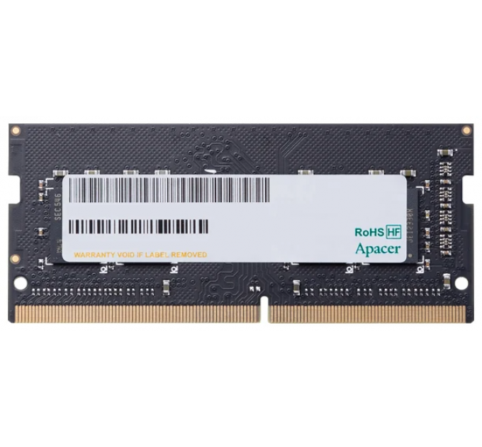 Оперативная память Apacer DDR4 8GB 3200MHz SO-DIMM (PC4-25600) CL19 1.2V (Retail) 1024*8 (AS08GGB32CSYBGH/ES.08G21.GSH) (AS08GGB32CSYBGH)
