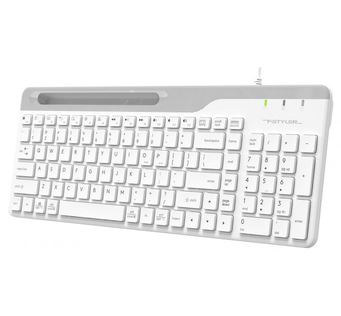 Клавиатура A4Tech Fstyler FK25 белый USB slim