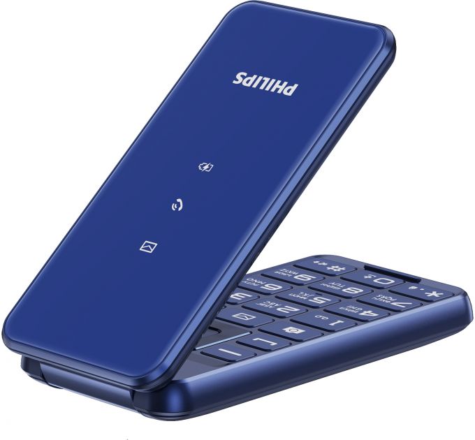 Мобильный телефон Philips E2601 Xenium синий раскладной 2Sim 2.4; 240x320 Nucleus 0.3Mpix GSM900/1800 FM