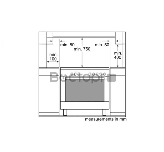 Отдельностоящая плита BOSCH HSB738357M Series 8