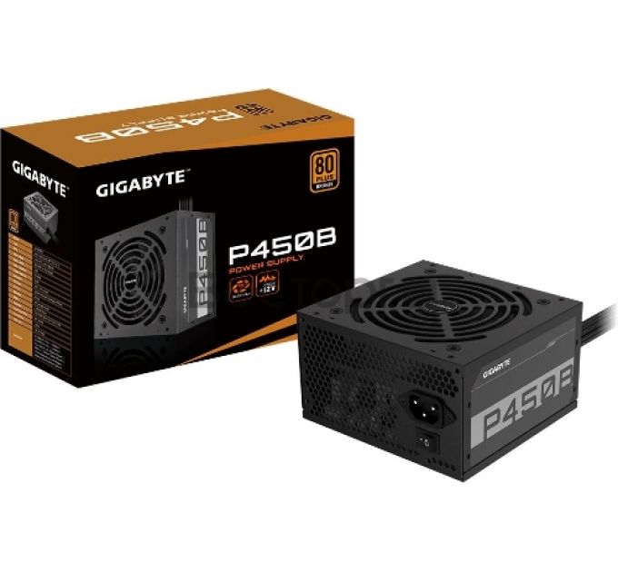 Блок питания Gigabyte ATX 450W GP-P450B 80+ bronze (24+4+4pin) APFC 120mm fan 6xSATA RTL