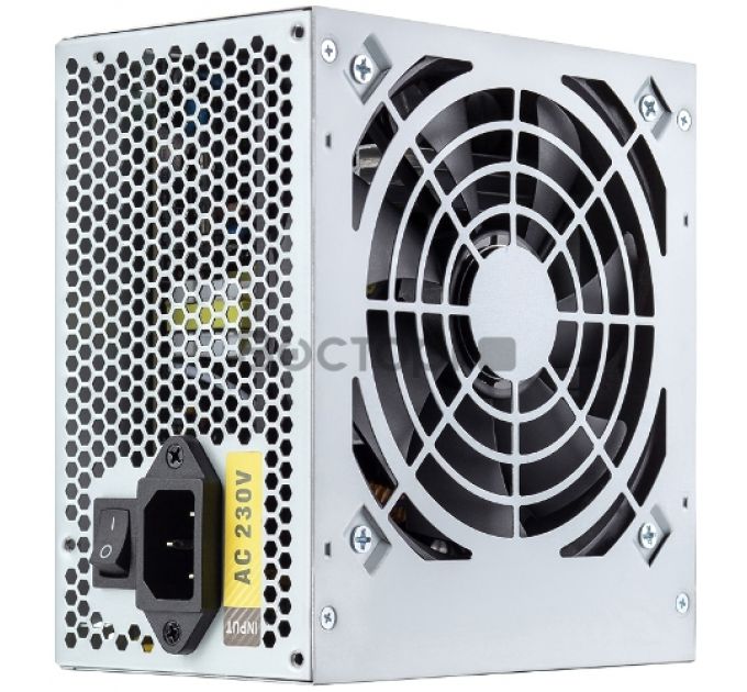 Блок питания ATX Foxline FL450S-80 450W, APFC, 120mm fan, CPU 4+4  pin, MB 24pin, 5xSATA, 2xPATA, FDD, PCI-E 6pin, 80+