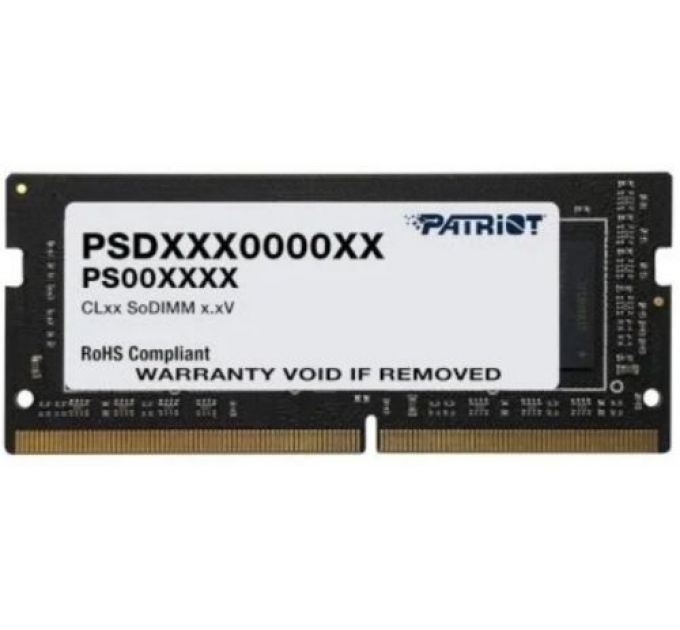 Модуль памяти SODIMM DDR4 16GB Patriot PSD416G320081S Signature Line PC4-25600 3200MHz CL22 1.2V