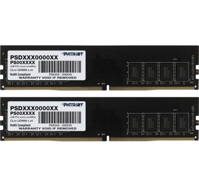 Модуль памяти DDR4 32GB (2*16GB) Patriot PSD432G3200K Signature Line PC4-25600 3200MHz CL22 1.2V