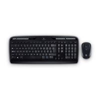 Клавиатура и мышь Wireless Logitech Combo MK330 920-003995 black, USB