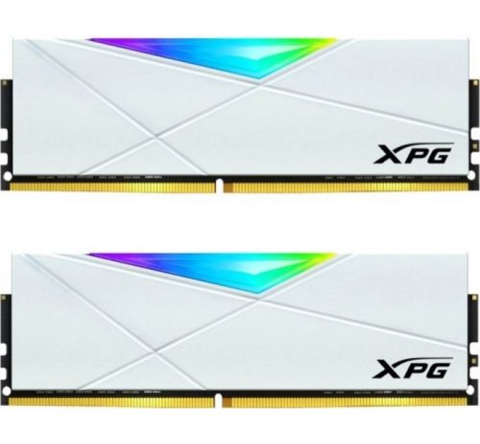 Модуль памяти DDR4 32GB (2*16GB) ADATA AX4U320016G16A-DW50 XPG SPECTRIX D50 RGB white PC4-25600 3200MHz CL16 радиатор 1.35V RTL