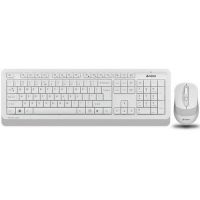 Клавиатура и мышь Wireless A4Tech FG1010 WHITE бело-серая, USB