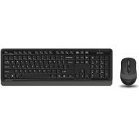 Клавиатура и мышь Wireless A4Tech FG1010 GREY черно-серые, USB