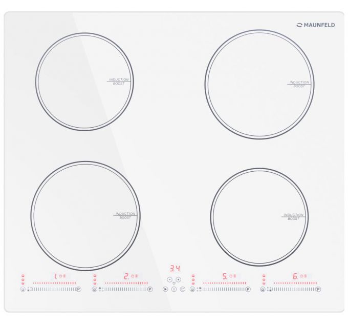 Встраиваемая варочная панель индукционная MAUNFELD CVI594SWH белая