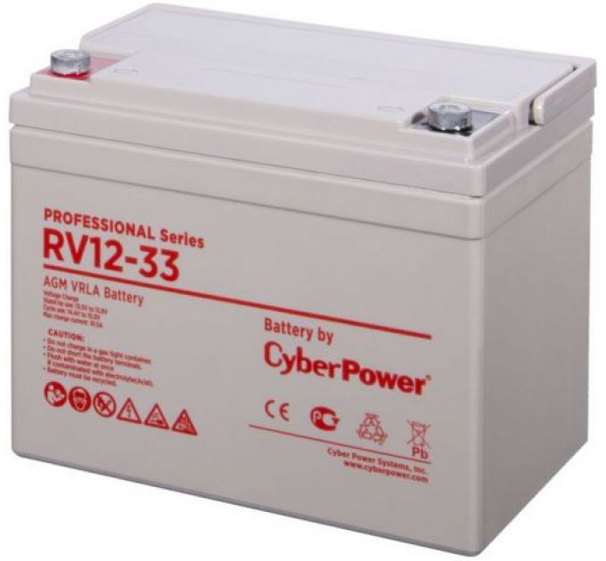 Аккумуляторная батарея PS CyberPower RV 12-33 / 12 В 33 Ач CyberPower RV 12-33