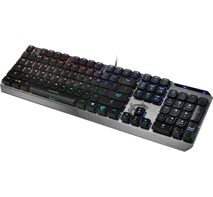 Клавиатура MSI VIGOR GK50 LOW PROFILE RU механическая черный USB Multimedia for gamer LED